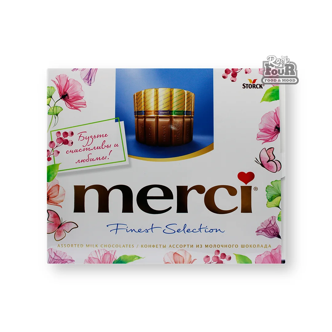 Set of chocolates “Merci” milk chocolate 250g